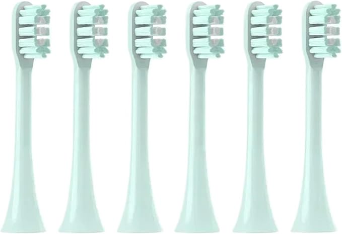 6/12pcs Toothbrush Heads Compatible for X3/X3U/X5 Soft Bristle Brush Vacuum Packed(12MintGreen)