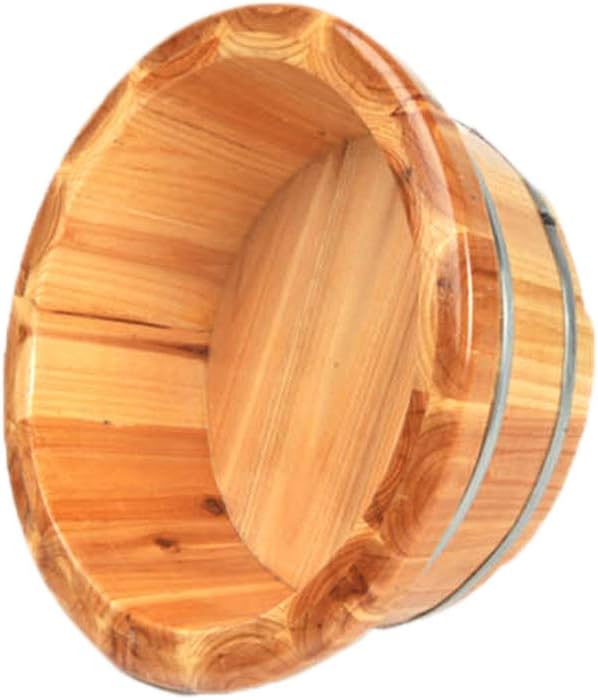 Foot Tub Wooden Foot Basin Fragrant Fir Foot Bath Barrel Household Small Tub Household Foot Bath Barrel Pedicure Barrel Can Be Used In Museum Family Foot Tub 16 Cm foot Bath Wooden Bucket Foot