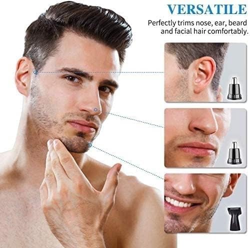Nose Hair Trimmer for Men and Women Allisable Painless Ears Eyebrows Beards ClipperIPX7 Waterproof Dual Edge Blades