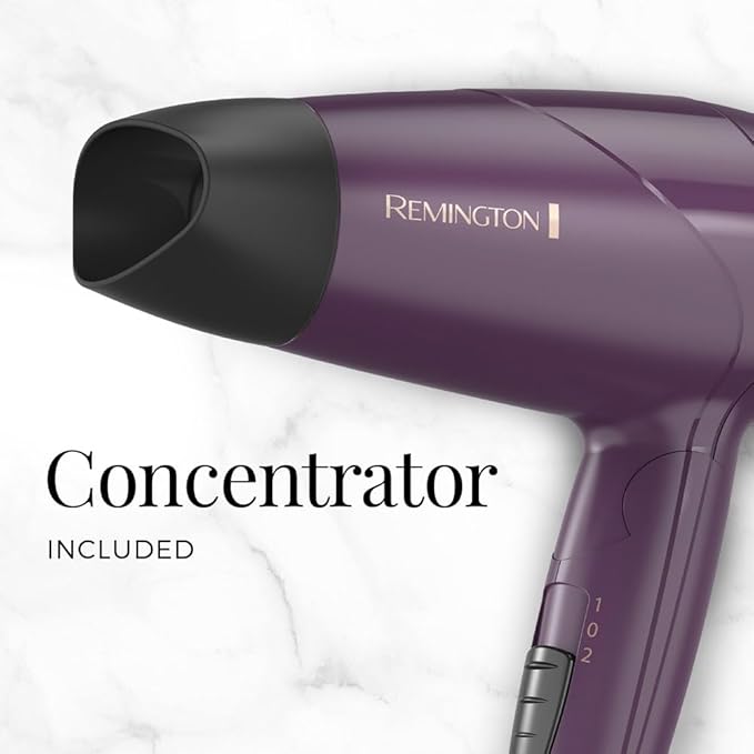 Remington Advanced Thermal Technology Hair Dryer Travel Friendly Folding Handle 1875 Watts of Drying Power