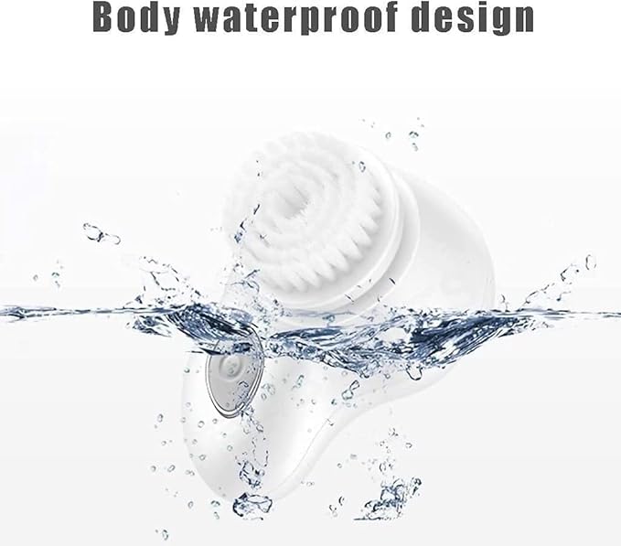 Facial Cleansing Brush Sonic Waterproof Electric Vibrating Face Brush Multi-Function Dual Frequency Variable Speed Cleansing Instrument