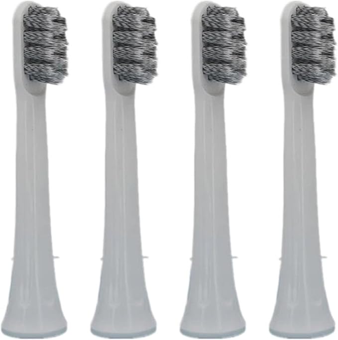 Toothbrush Replacement Heads Compatible for Xiaomi Mijia T100 Mi Smart Electric 2 Color(Gray 4pcs)