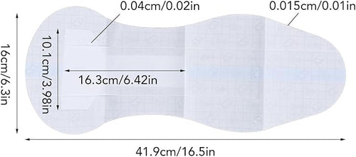 12Pcs Swimming Panty Liner 16.5 x 6.3in Women Private Patch Water Comfortable Concealed PU Swimming Private Sticker for Women Children