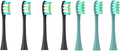 Compatible for Oclean Flow/X/X PRO/ Z1/ F1/ One/Air 2 /SE Brush Heads Soft Sonic Toothbrush Vacuum Bristle 7pcs Replacement(4Black 3Green)