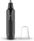 Portable Painless Eyebrow &amp Facial Hair Trimmer for Men Women Battery-Operated IPX7 Dual Edge Blades for Easy Cleansing