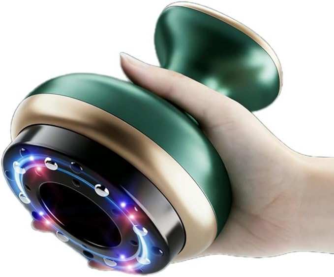 Smart Cupping Massager with Scraping Electric Cupping Device with 9 Intensity Levels &amp Adjustable Heat Muscle Massager for Gua Sha Ideal for Neck Shoulders Back Arms and Legs