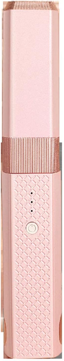 Hair Straightener Curling Flat Iron Quickly Heating Hair Straightener Curler for Short Hair Curls Bangs (Pink)
