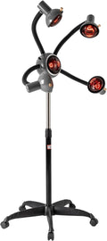 5 Head Infrared Heat Lamp750W Red Lamp Salon Hair Steamer Perming Dyeing Adjustable Height Machine for Perming Dyeing Shaping Baking Oiling Hair Care