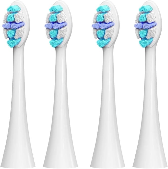 Toothbrush Head Replacement Brush 4PCS Compatible for SG986/SG987/S2/SX/S5(C027-4PCS)