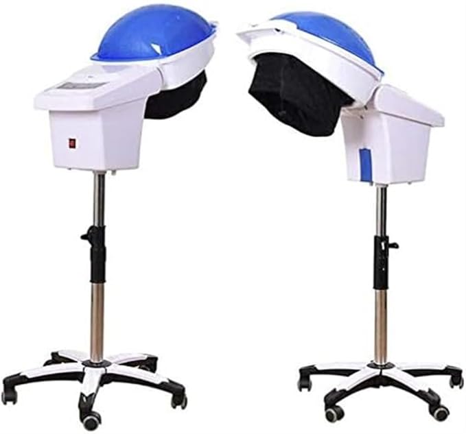 950w Professional Floor Hair Steamer for Hair Dyeing Hair Hood Steamer Hair Dryer with Heat Timer with Hood Rolling Base Salon Barber Beauty 60 Minutes Time Setting