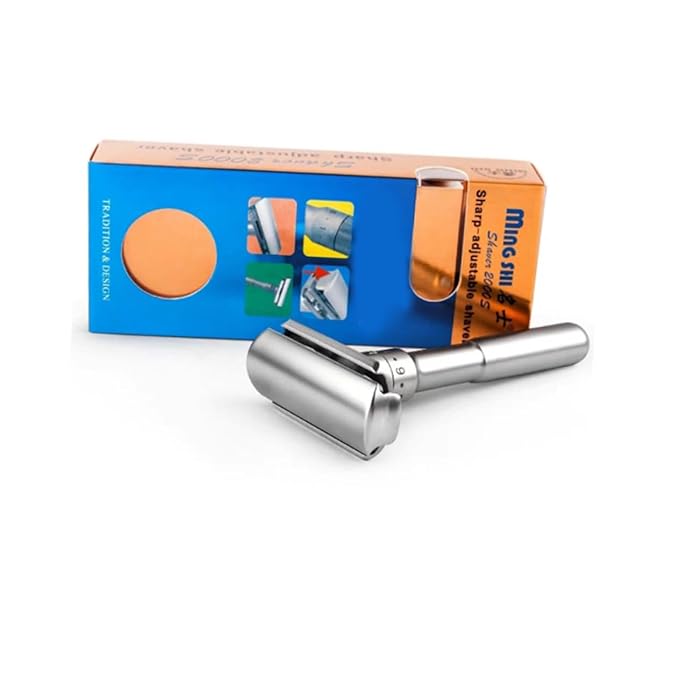 FRCOLOR 2pcs Adjustable Manual Holder Double-sided Blades Versatile Shaving Machine for Home and Travel Lightweight Design Modern Aesthetics Craftsmanship