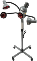 Professional Standing Hair Dryer Salon Hair Perm Steamer 5 Head Hair Infrared Heater 750W Color Processor Dryer with Rolling BaseHeight &amp Angle Adjustable
