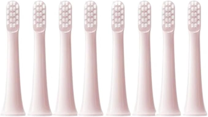8PCS Replacement Brush Heads Compatible for XIAOMI MIJIA T100 Electric Toothbrush(8Pink)
