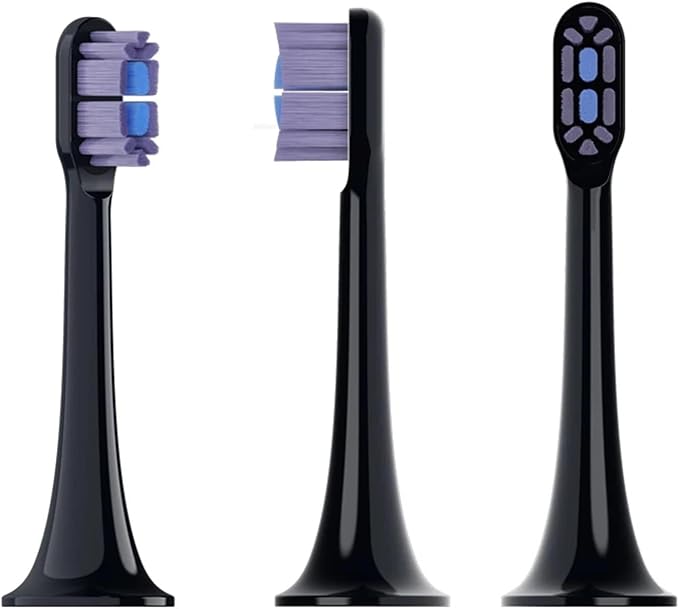 Compatible for XIAOMI MIJIA T700 Toothbrush - 4/8PCS Soft Bristle Replacement Heads Sealed Package(4 PCS Purple)