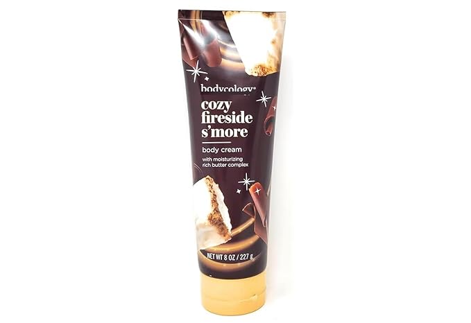 Cozy Fireside S'more 2 in 1 Body Wash &amp Bubble Bath 16 fl oz &amp Cozy Fireside S'more Butter Body Cream 8 oz (Pack of 2)