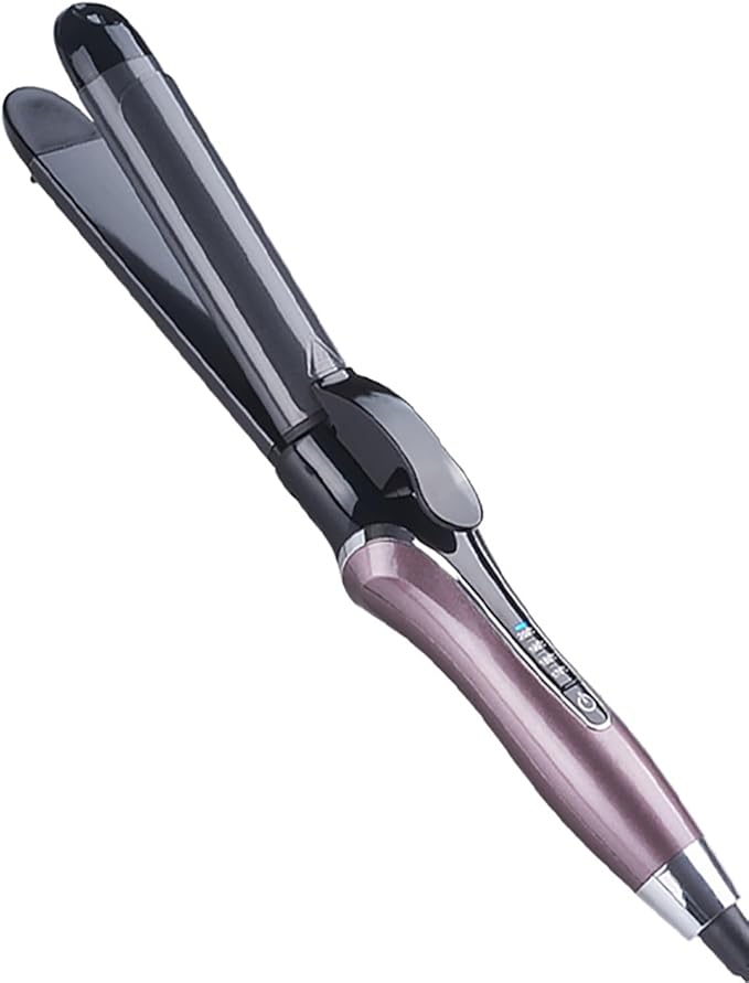2 in 1 Flat Iron Hair Straightener Curler Dual Use Ceramic Hair Straightening Iron for Long Short Thick Fine Hair Professional Hair Curler 120 ℃ ~ 200 ℃ Adjustable Fast Heating