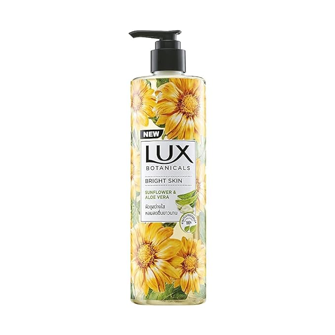 LUX Botanicals Bright Skin Shower Gel Natural Extracts No Paraben- 450 ml/15.2 Fl.Oz