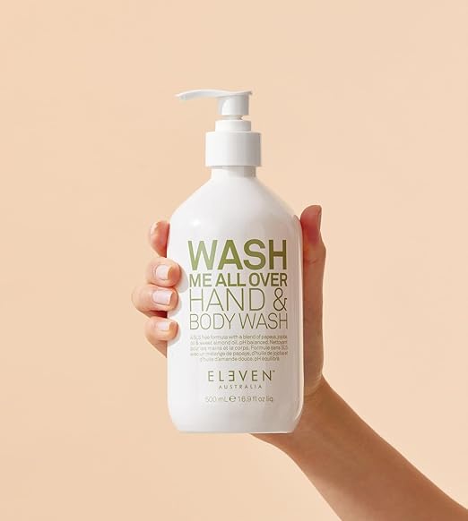 ELEVEN AUSTRALIA Wash Me All Over Hand &amp Body Wash - Moisturizing Body Soap for Soft Skin Gentle Cleansing for Women and Men Suitable for All Skin Types Refreshing Scent