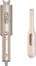 TYMO Long Barrel Automatic Curling Iron + Flat Iron Curling Iron for Quick Easy Curls and Straight Style for Long Short Hair
