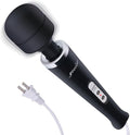YEVIOR Wired Powerful Handheld Massager with 10 Pulse Settings Strong Vibration for WomenPersonal Total Body Therapy Massager for Sports Recovery Muscle Aches Body Pain (Black)