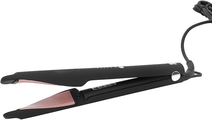 Pongnas 2 in 1 Hair Straightener Curler Professional Ceramic Flat Iron with Twisted Structure Design for Easy Styling Adjustable Temperature Control 320 450 Auto Shut Off (US Plug 500W)