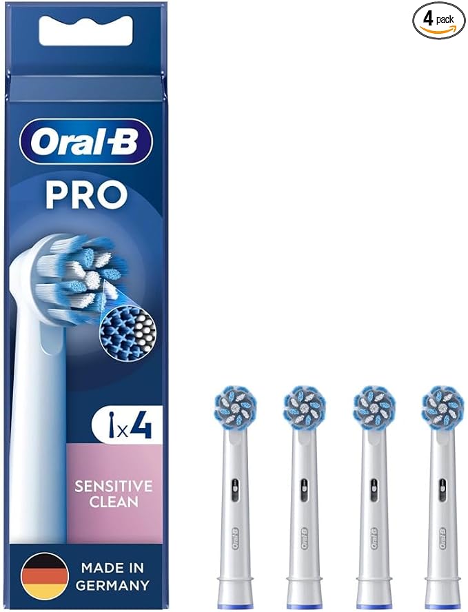 Oral-B Pro Sensitive Clean Replacement Toothbrush Heads Pack of 4