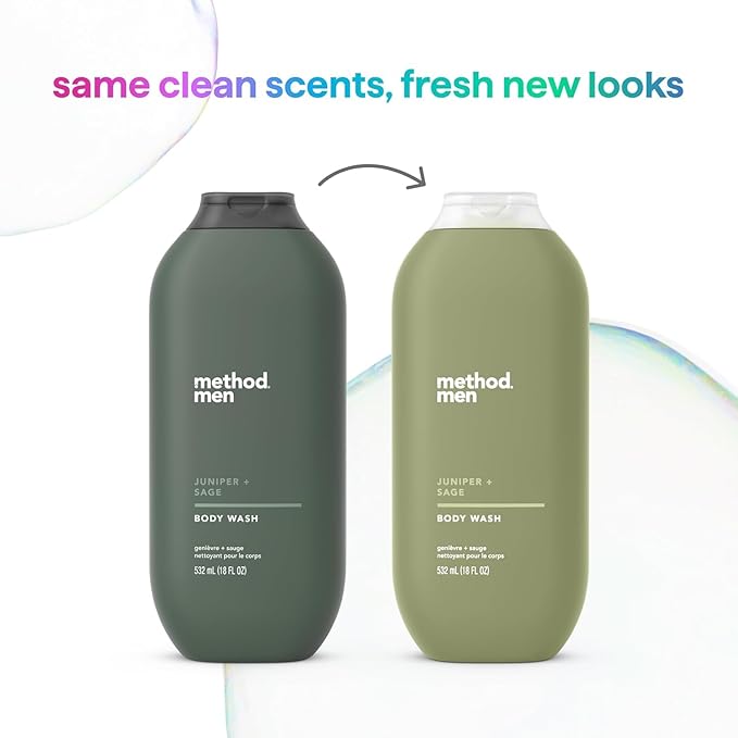 Method Men Juniper + Sage Body Wash 18oz (Pack of 3)