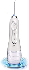 Rechargeable Water Dental Flosser Cordless: Power Teeth Cleaner with USB Cable IPX7 Waterproof Flosser for Oral Bridges Care with 5 Mode 300ML Detachable Water Tank
