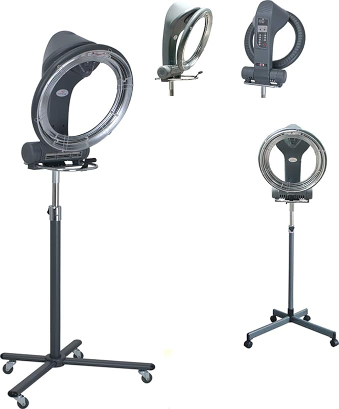 Funnylife Hair Dryer with Rolling Floor Stand Base Infrared Hair Processor Hairdressing Equipment