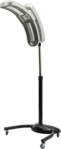 Professional Temperature &amp Angle Adjustable Standing Hair Dryer 110V 950W Professional Stand Hair Color Processor (Silver)