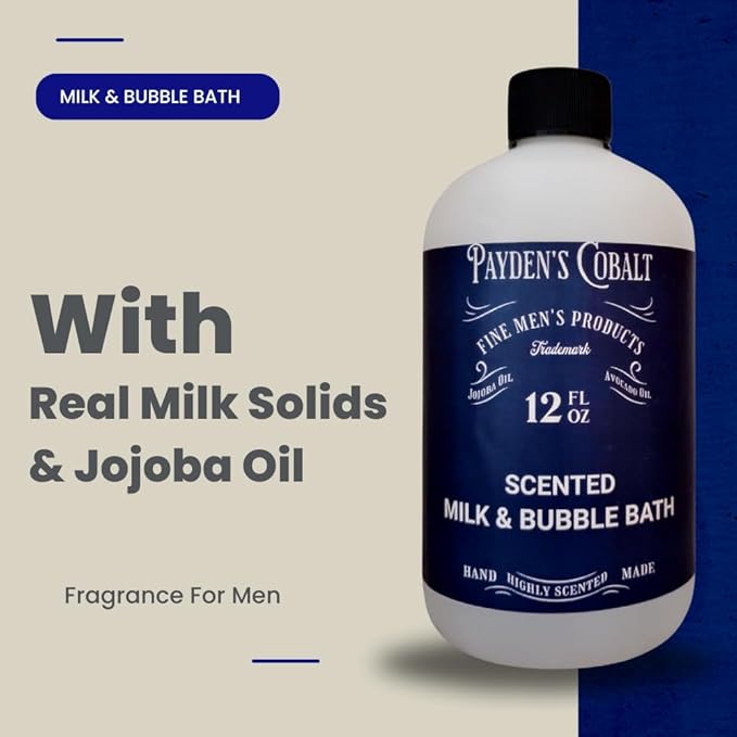 Payden's Cobalt Cashmere &amp Oakmoss For Men Scented Body Wash &amp Milk Bath Set