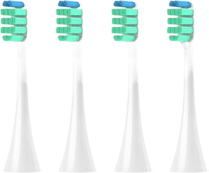Replacement Toothbrush HeadsCompatible for Panasonic Doltz EW-DC01/DC12/PDL54/PDP51/EW1031/DE92/WEW0980/DL40/DL75/DL82 Electric(4pcs White)