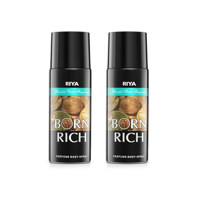 Riya Combo Of Born Rich Deodorant Perfume Body Spray - 150Ml2