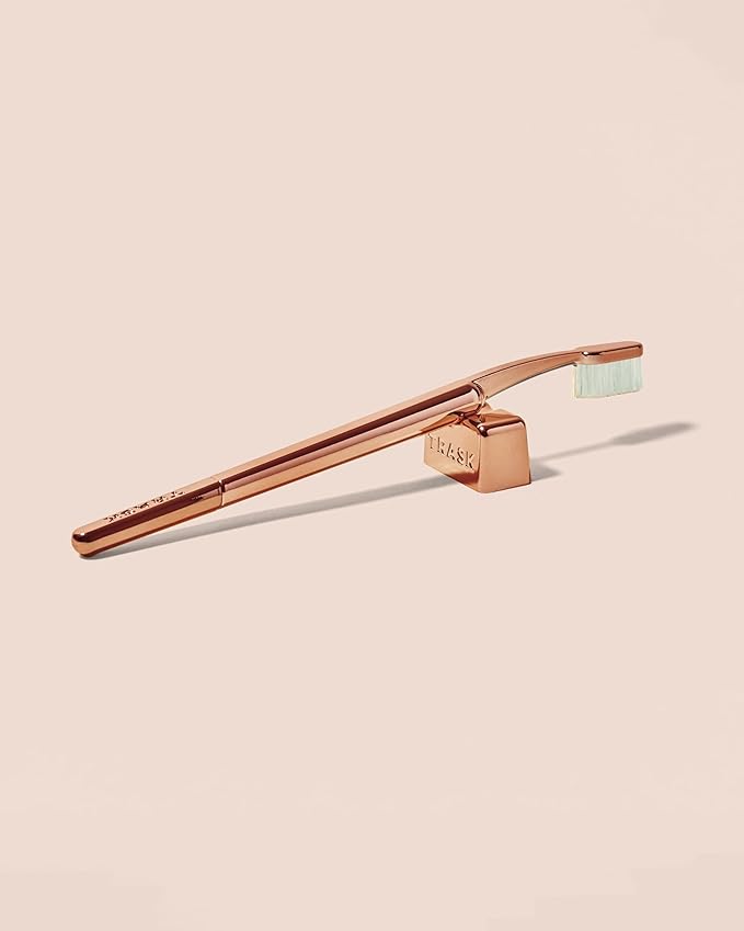 TRASK The Better Brush - Luxury Soft Bristle Dentist Designed Manual Toothbrush for Adults Rose Blush
