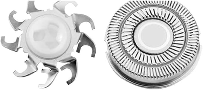 Shaver Replacement Blade 4 Heads Blades Shaver Head Replacement BladeCompatible for Skull Shaver(Gold 4 pcs 1 Set)