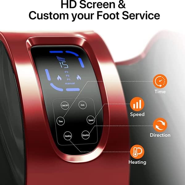 Foot Massager with Heat &amp Remote 5-in-1 Reflexology System US Warehouse