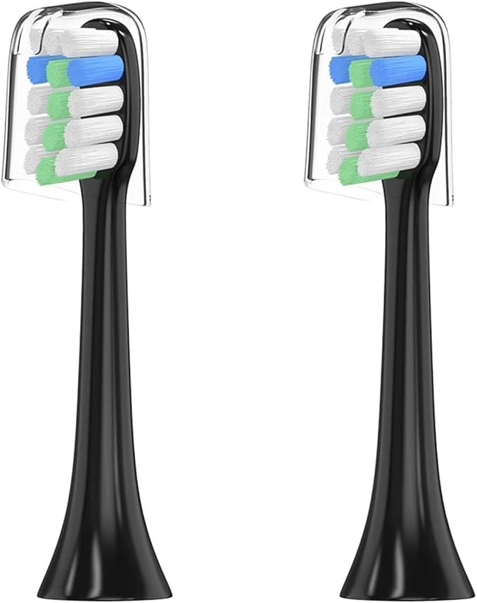 Electric Toothbrush BrushCompatible for Xiaomi Mijia Whitening Teeth Oral Hygiene Tooth(4pas Black)