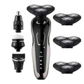 Head Shavers for Bald Men Electric Shaver For Men Hair Clipper Men's Electric Shaver Trimmer Hair Cutting Machine Razor Professional Beard Shaving Machine (Color : 4in1 Shaver 3Head)