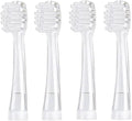 Toothbrush Replacement HeadsCompatible for Seago SG902/SG602 Electric Toothbrush Heads 0-3 Years Toddler Baby Oral Hygiene Care Soft Dupon(4pcs Big Heads)