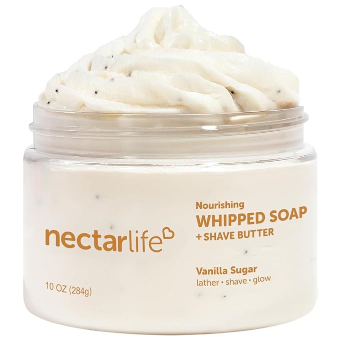 Nectar Life Whipped Soap and Shave Butter (10 Ounce Vanilla)