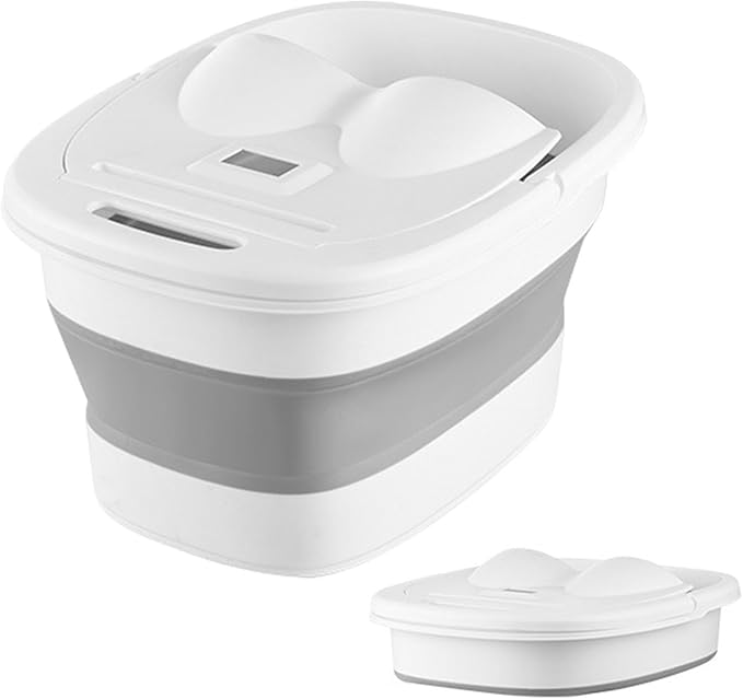 Foot Spa - Massager Foot Soaking | Collapsiible Bucket for Cleaning Mop | Foldable Foot Bath Bucket Tub | Multifunctional Foot Soaking Tub Foot Bath Bucket with Lid Pedicure Foot Soak