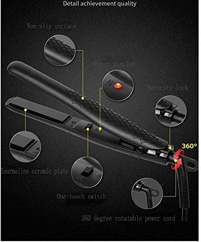 Hair Straightener Flat Iron for Hair 2-in-1 Straightening Curling Iron Wet Dry Flat Iron Hair Straightener and Curler with Tourmaline Ceramic Hair Styling Iron for All Hair Types