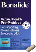 Bonafide Clairvee Vaginal Probiotic for Relief from Odor Itching &amp Discharge. — 1-Month Supply (15 Capsules)