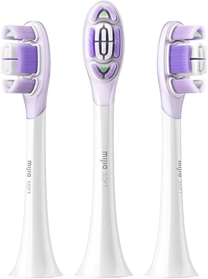 Compatible for Mijia Electric Toothbrush Brush Head Sonic Vibration Pro 4 Brushing Modes IPX8 Waterproof(Caring Version)