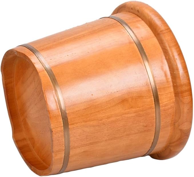 Katzowen Pedicure Foot Soak Tub Solid Wood Foot Tub Raised Wooden Foot Tub Wooden Foam Basin Foot Spa Household Wash Ba (Color : Foot Bath Without Cover)