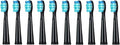 10Pcs Toothbrush Replacement Heads Compatible for FW 910/507/958/515/949/575/551(10pcs Black)