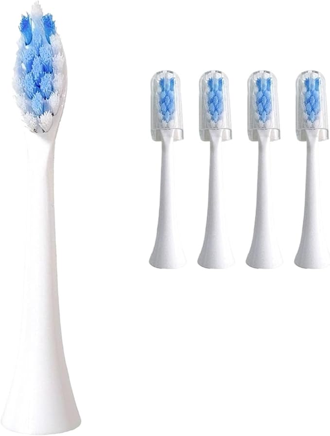 Replacement Toothbrush HeadsCompatible with Philips Hx6015 Bh1022 Hx6062 Electric Tooth Brush Heads(3color-1A-4pcs)