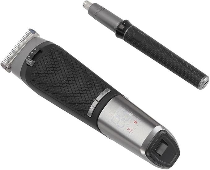 Men's Electric Hair Clippers Set Frequency Conversion 2 Speed Hair Trimmer Nose Trimmer Set Portable Low Noise for Salon