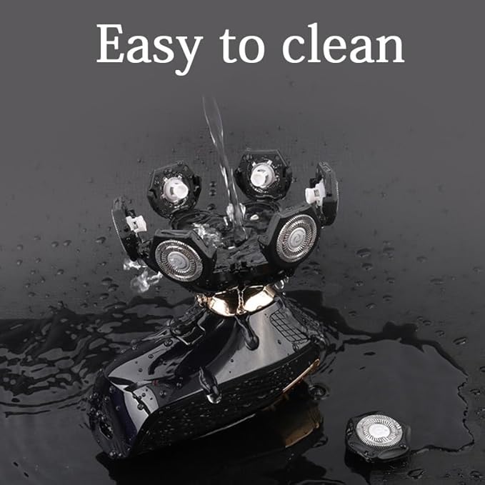 Head Shavers for Bald Men 7D Electric Razor for Men 5 in 1 Head Shavers Rotary Shaver Waterproof Grooming Kit Cordless 7 Blade Bald Shaver LED Display