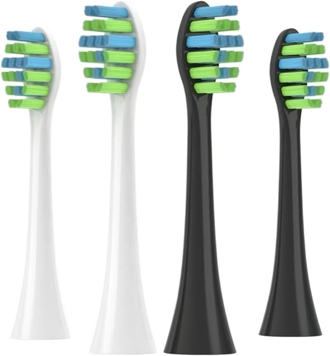 Replacement Brush Heads for 7AM2M AM101/AM105 Toothbrush Vacuum Soft Bristle Nozzles4/8/16PCS(4pcs Black)